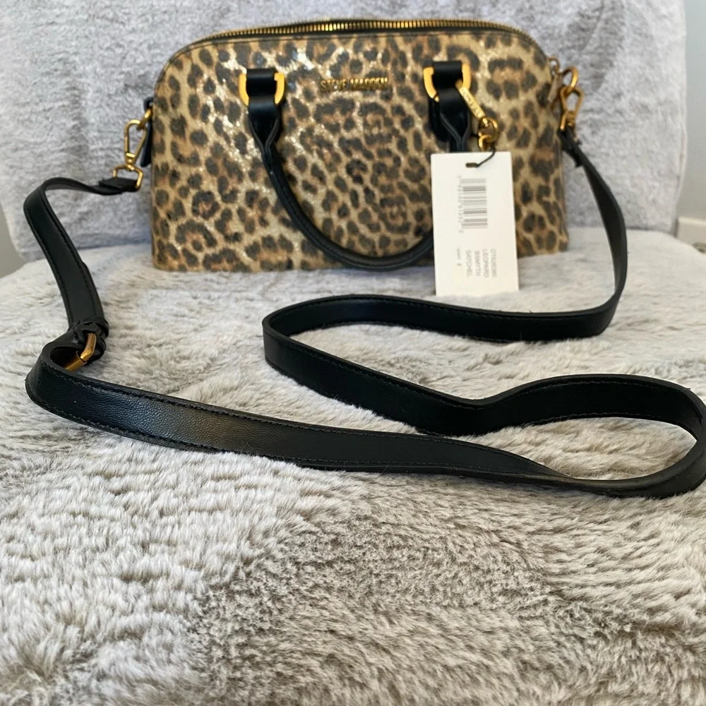 Steve Madden Smyth leopard Animal Print Satchel bag - Picture 15 of 16